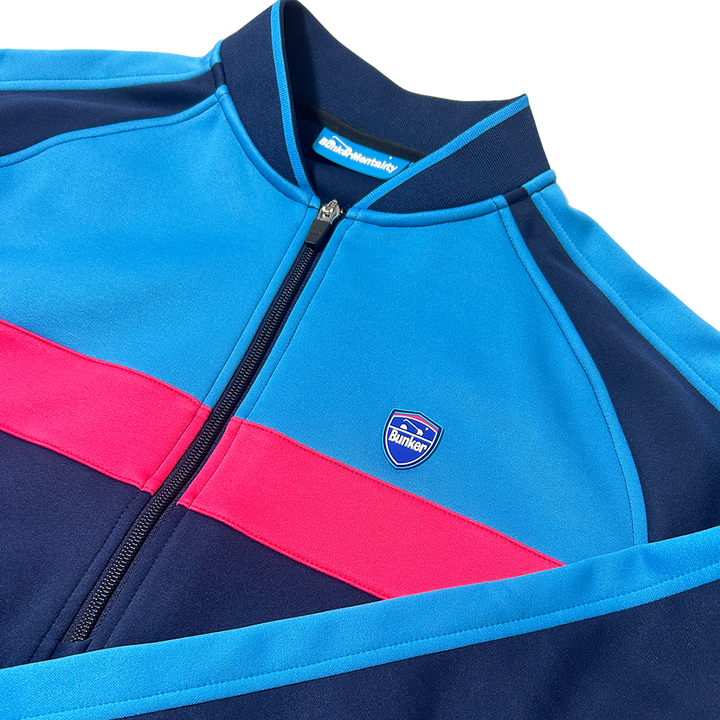 Colour Block Quarter Zip