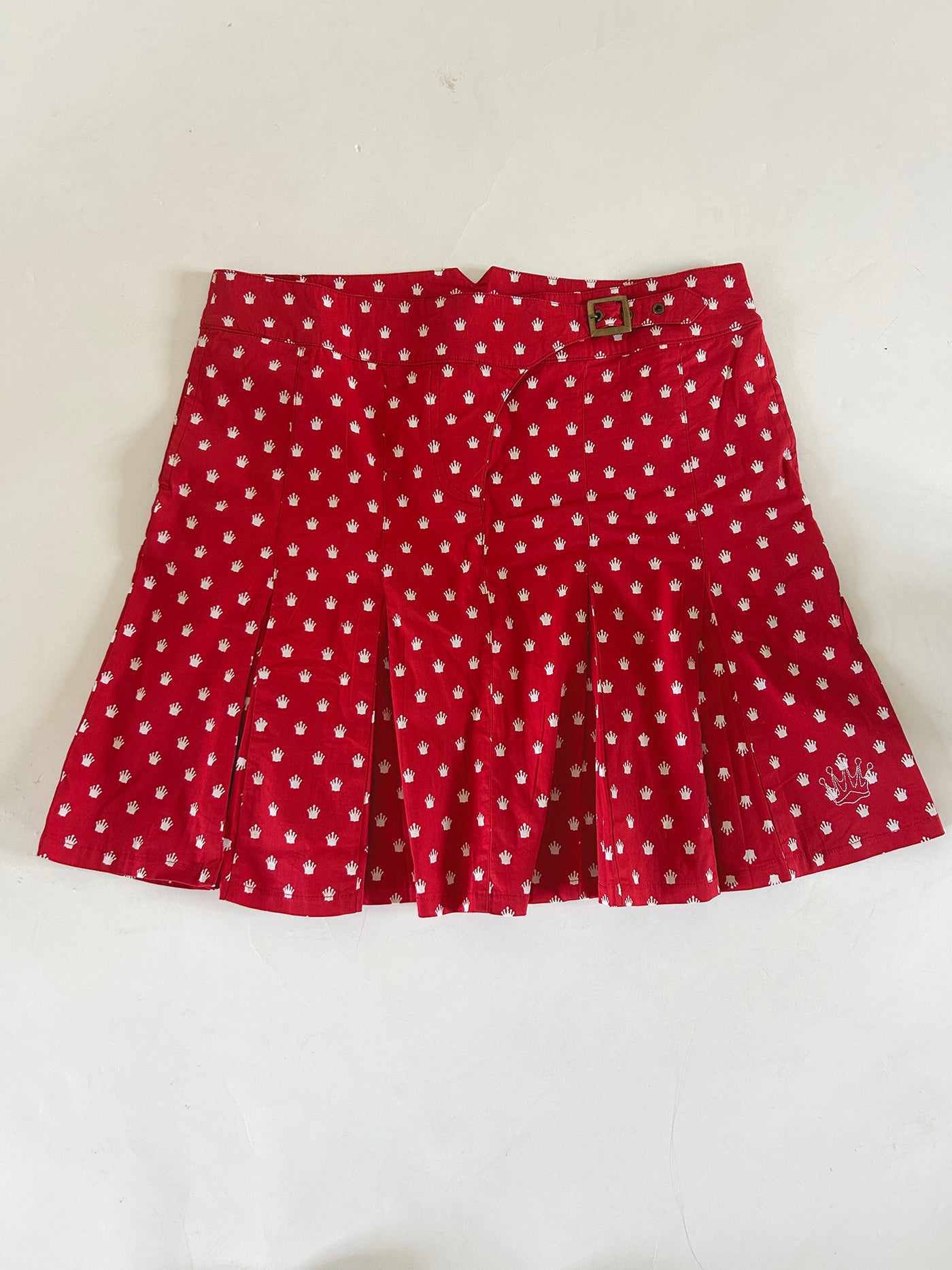 Crown Print Womens Golf Skort - Red (sample)