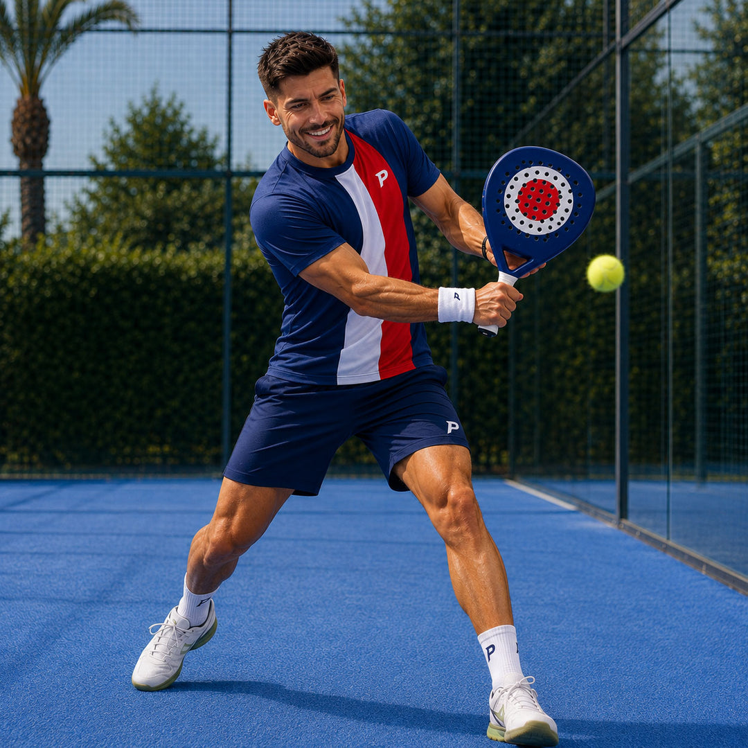 Padel Dart Tech Tee – Navy