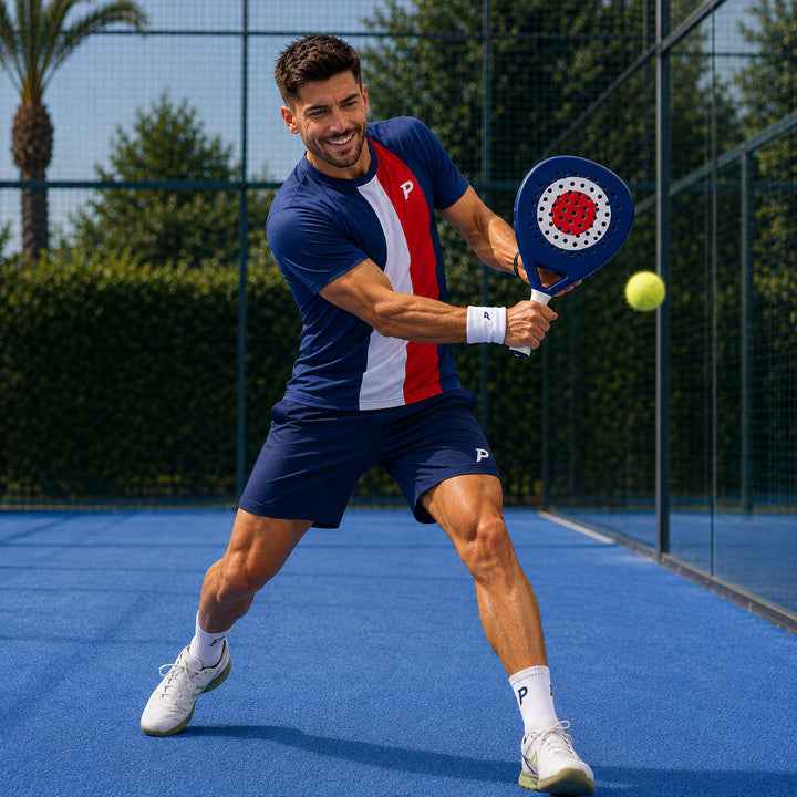 Padel Dart Tech Tee – Navy