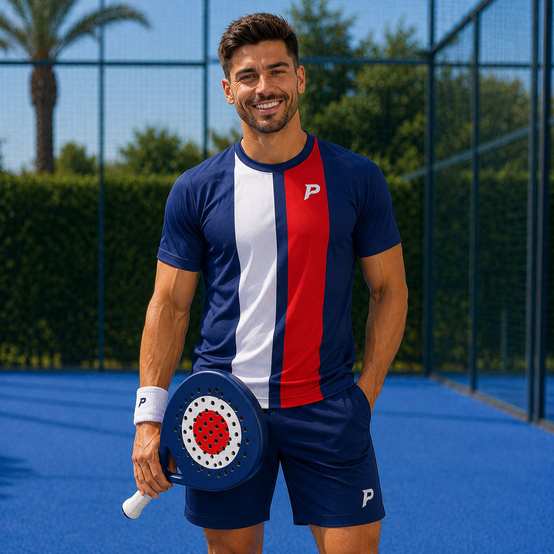 Padel Dart Tech Tee – Navy