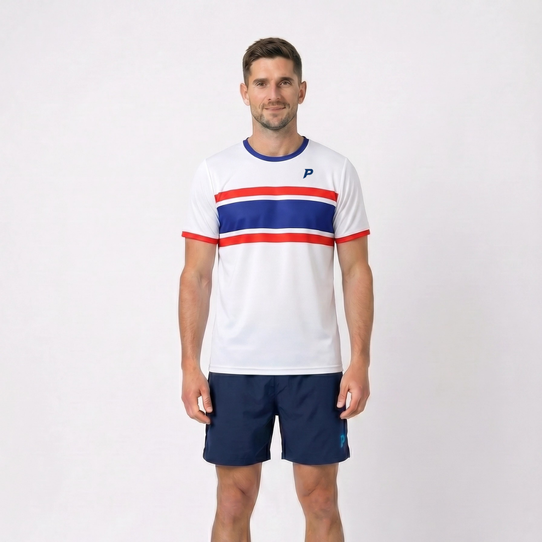 Padel Dash Tech Tee – White