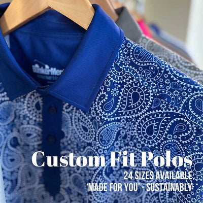 Cmax Paisley Polo Shirt Navy MFY