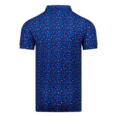 Cmax Floral Polo Shirt Blue MFY