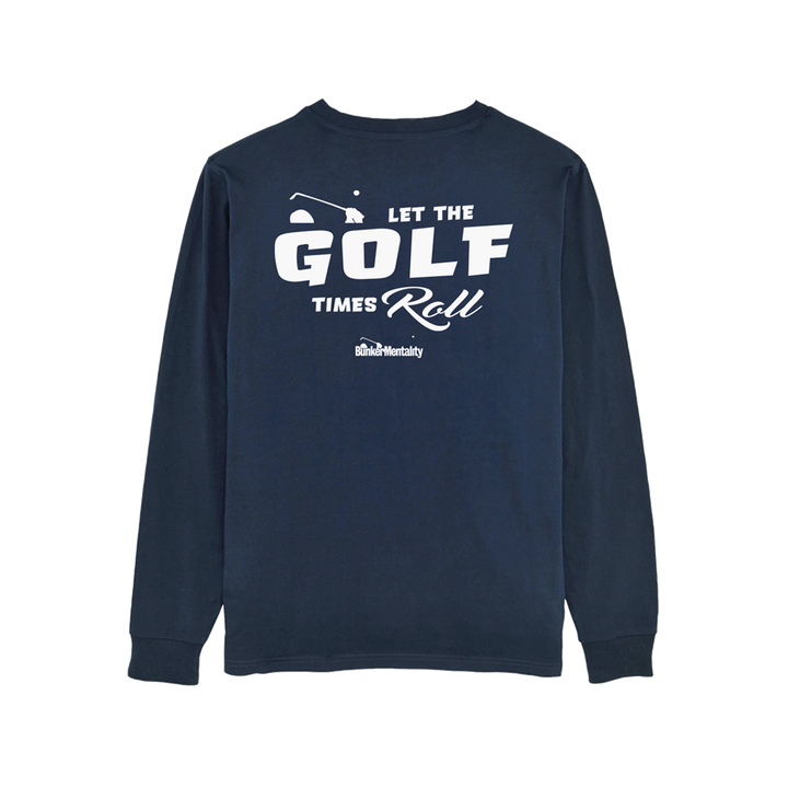 Golf Times Roll Long Sleeve T Shirt Navy