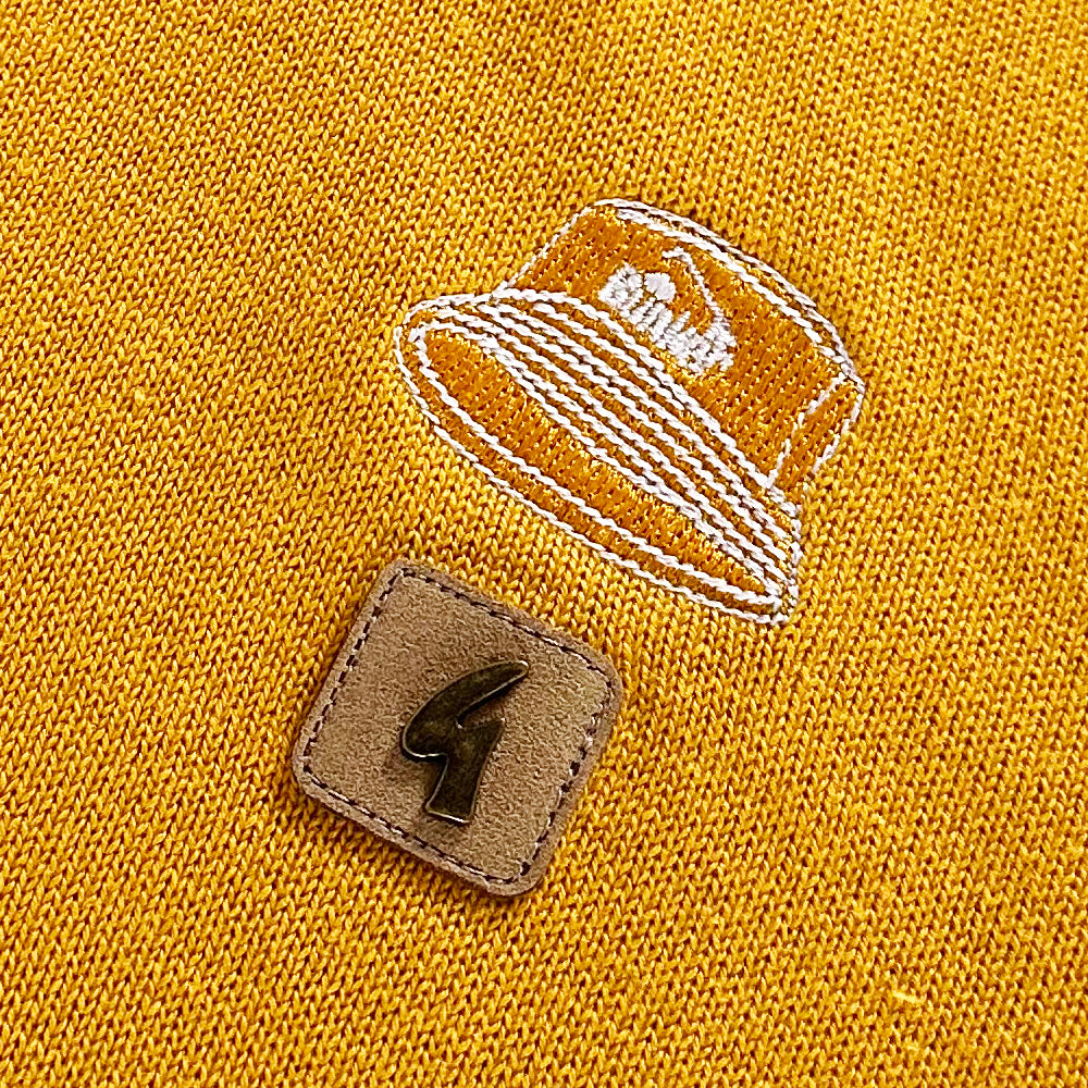 Bunker X Gabicci Knitted Polo - Sunbeam Yellow