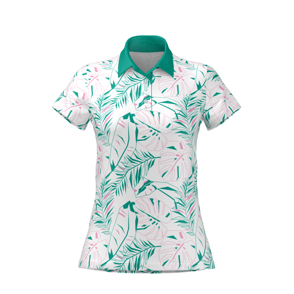 Geo Palm Polo MFY - Green