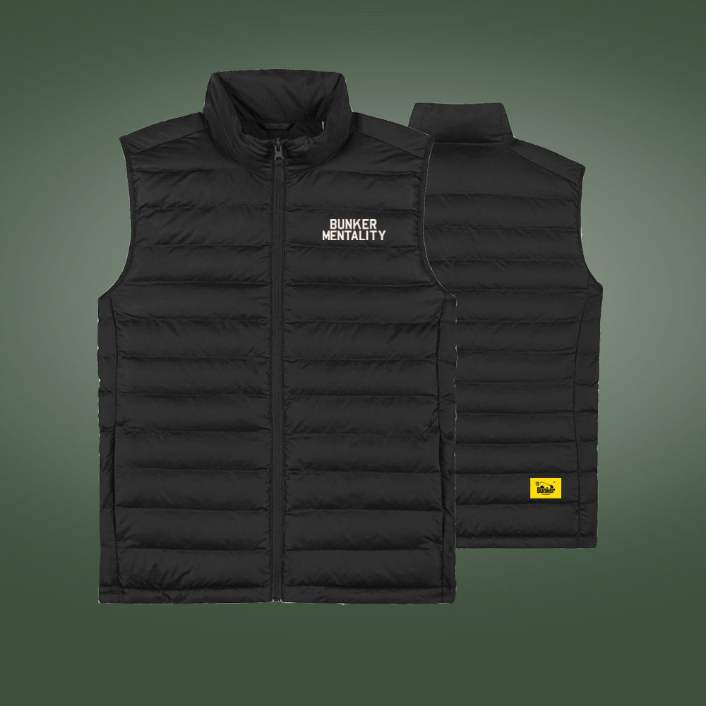 Bunker Tech Logo Gilet - Black