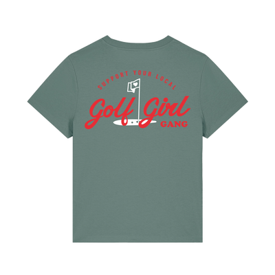 Girl Gang T Shirt Sage Green