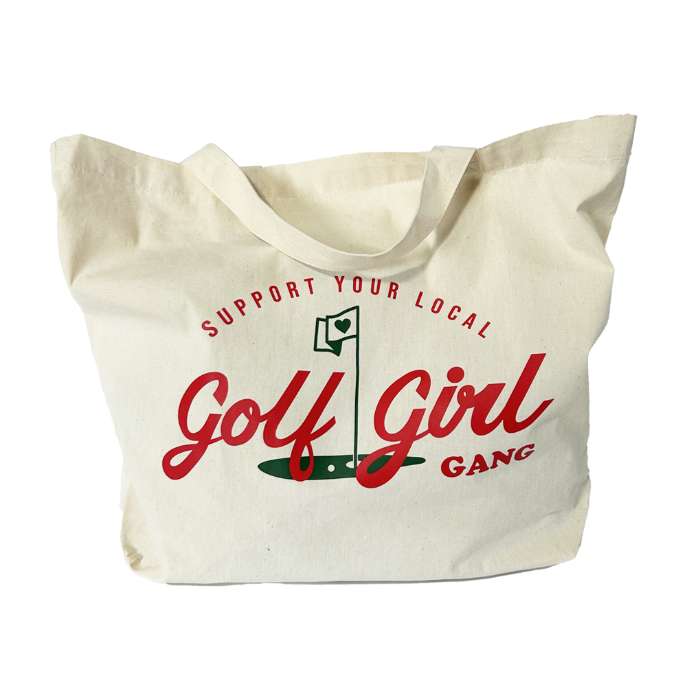 Bunker Woman Golf Girl Gang Tote Bag - Natural