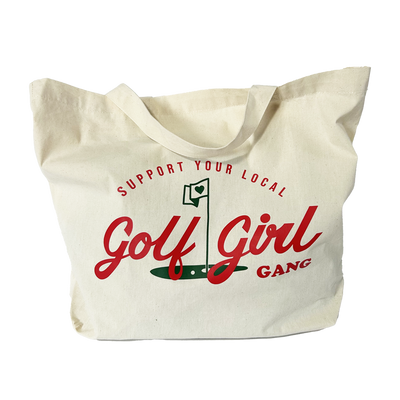 Bunker Woman Golf Girl Gang Tote Bag - Natural