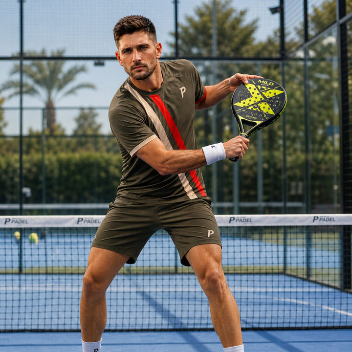 Padel Glide Tech Tee – Khaki