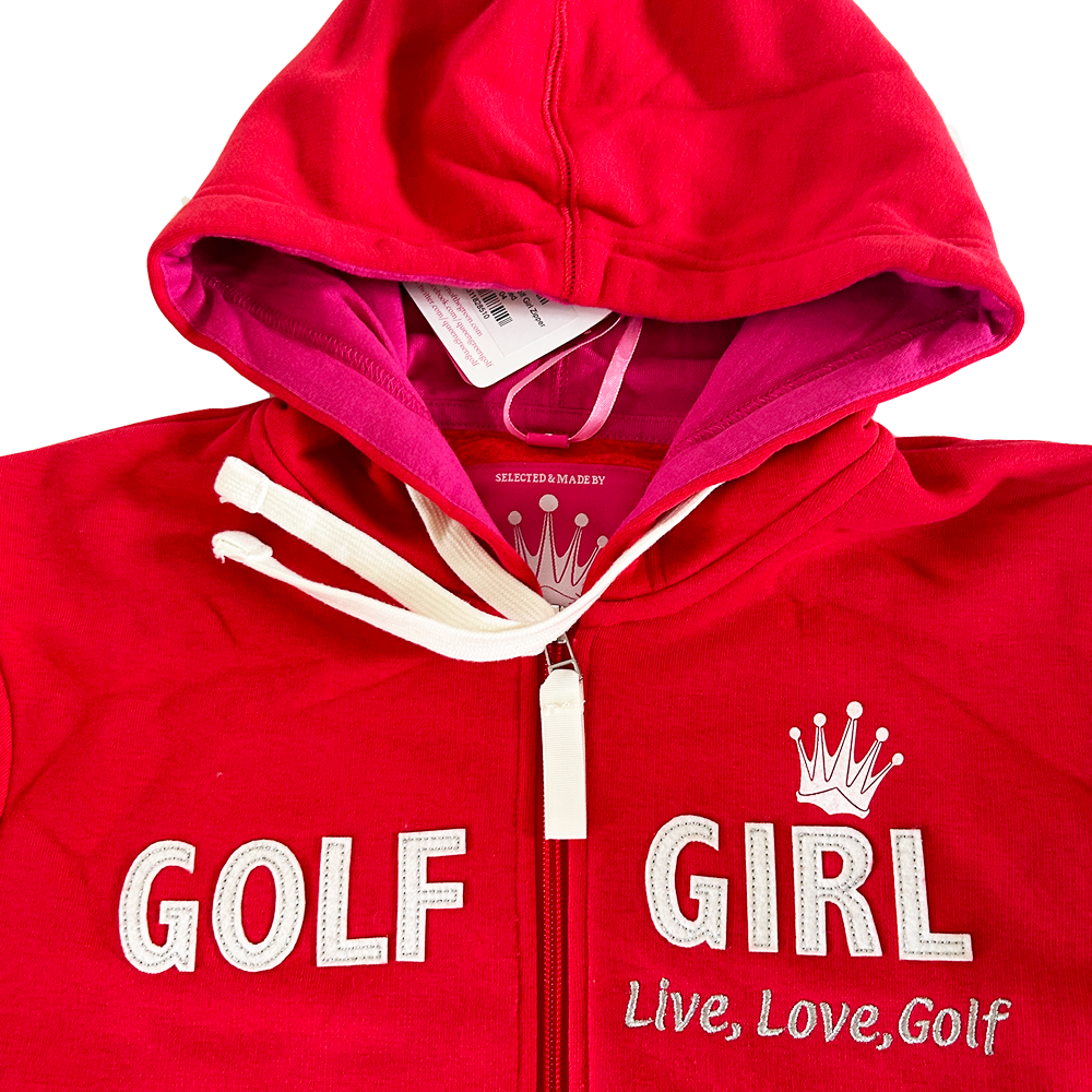 Golf Girl Hoodie - Red (sample)