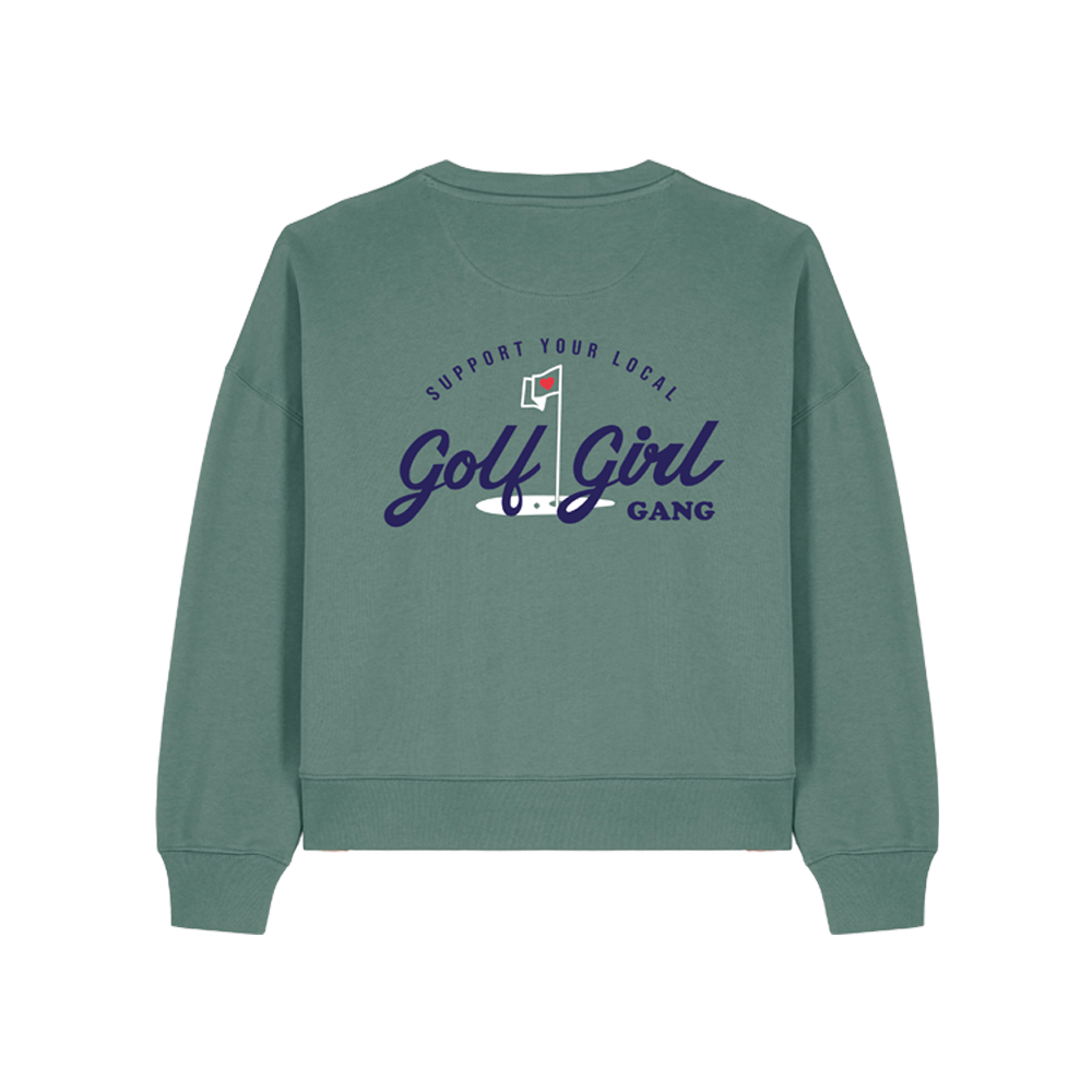 Bunker Woman Girl Gang Sweat Sage Green