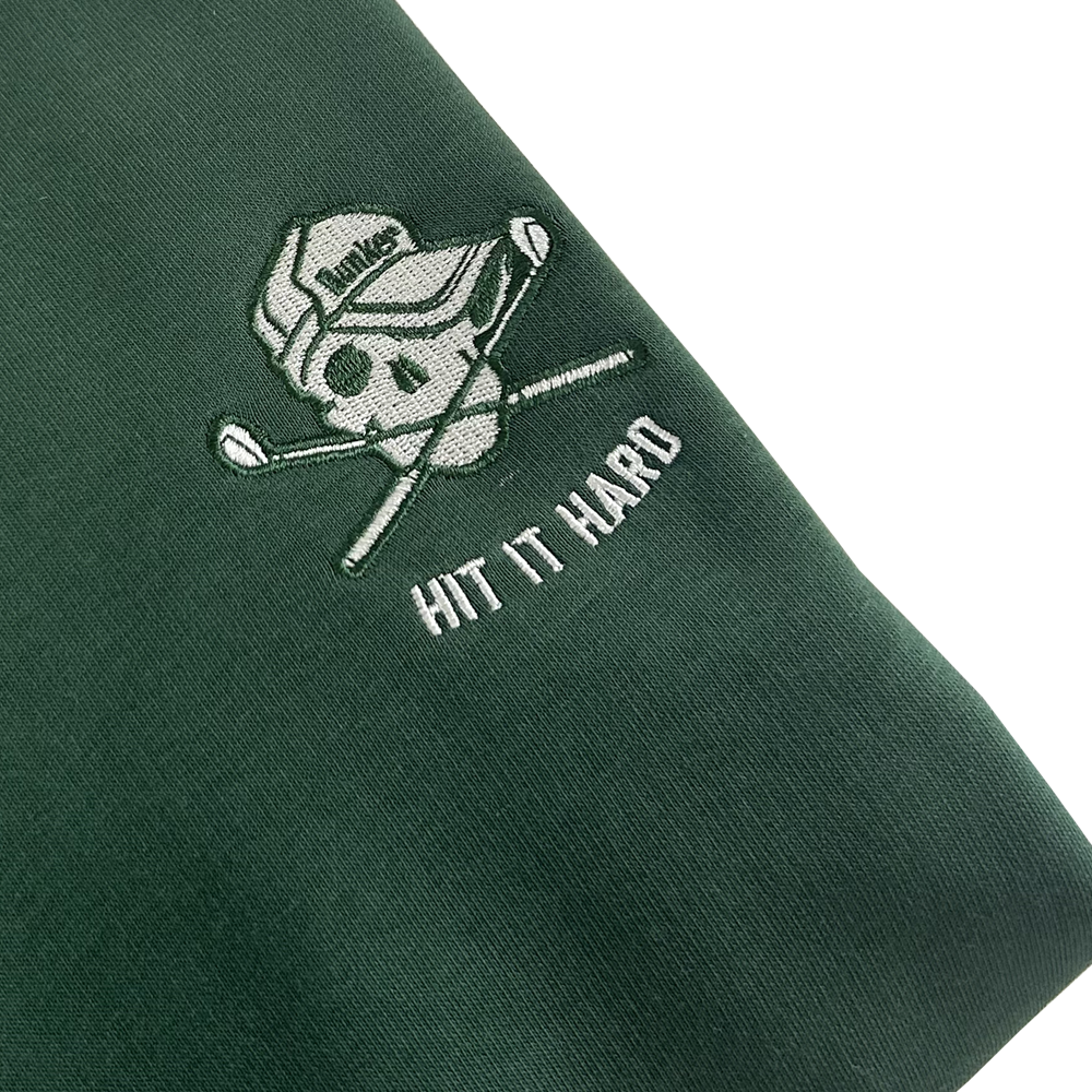 Skull Embroidered Hoodie