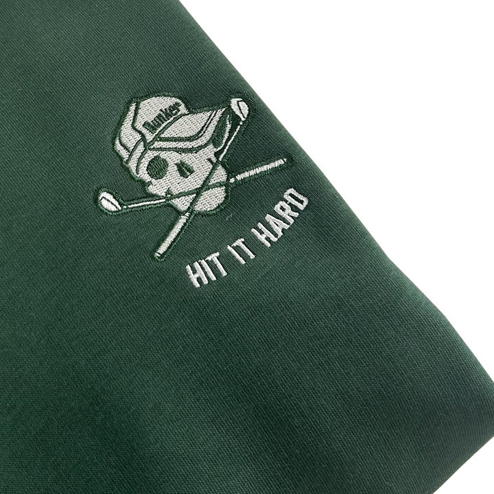 Skull Embroidered Hoodie