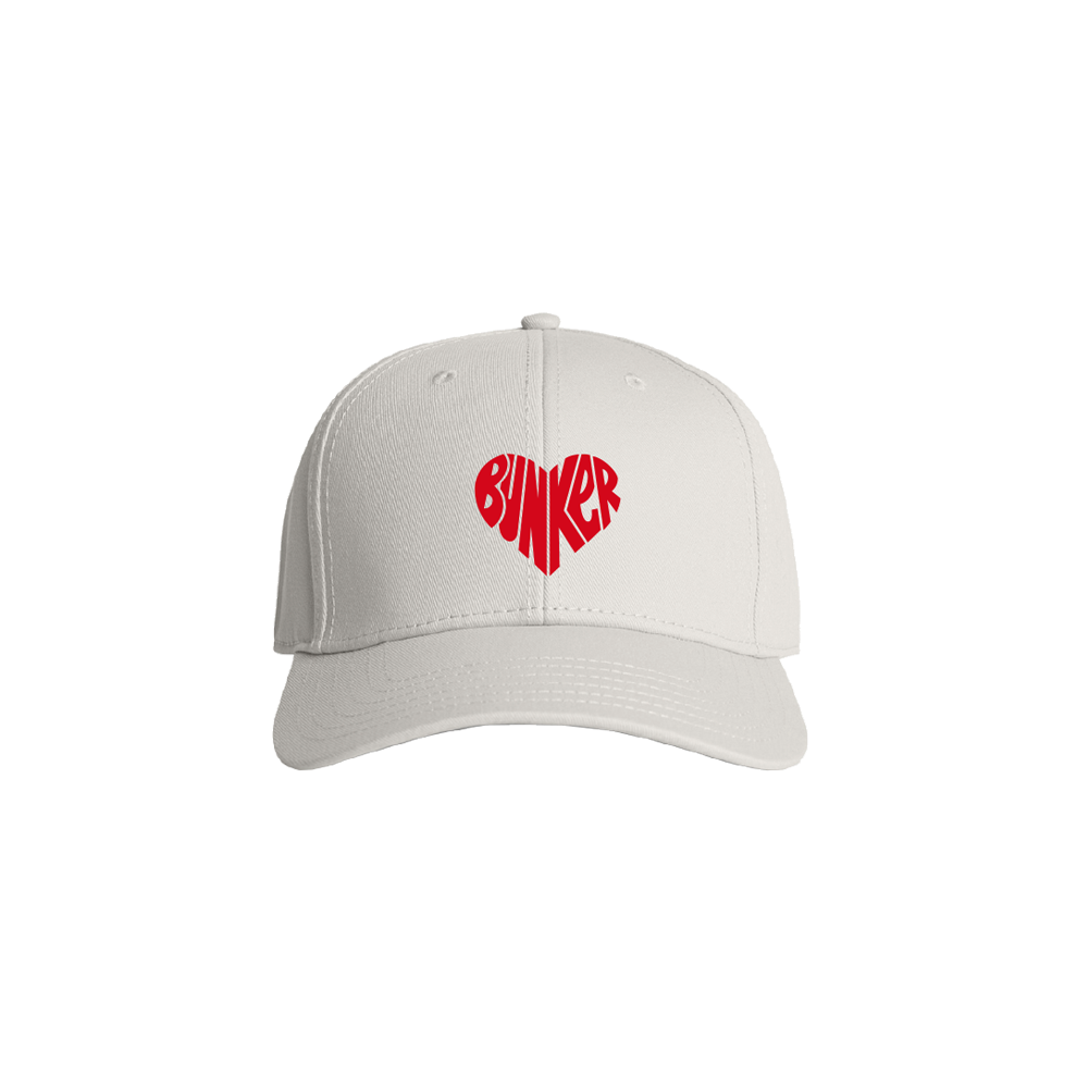 Bunker Woman Heart 6 Panel Cap - White | Golf Cap – Bunker Mentality