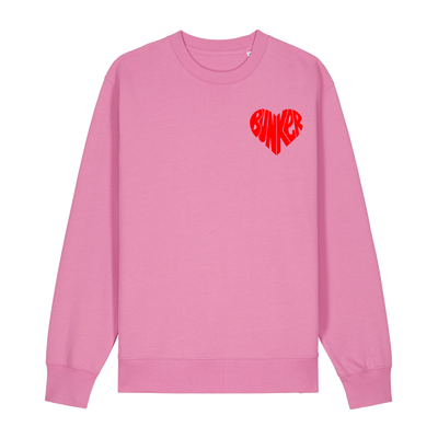 Heart Sweatshirt Pink