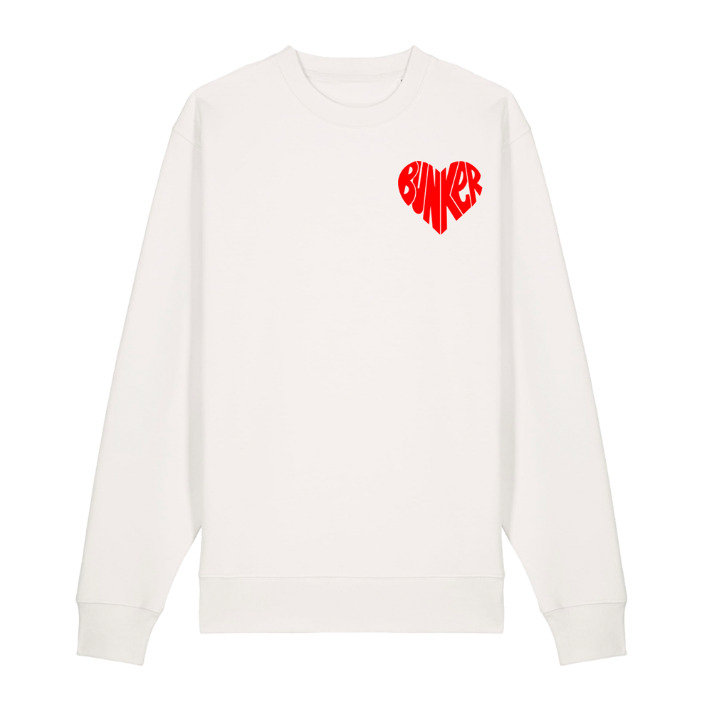 Heart Sweatshirt Off White