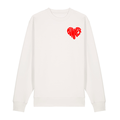 Heart Sweatshirt Off White