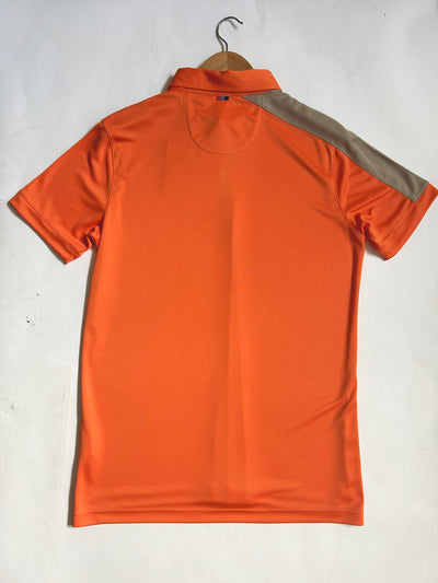 CMAX Shoulder Stripe Polyester Polo Shirt - Orange - Medium (sample)