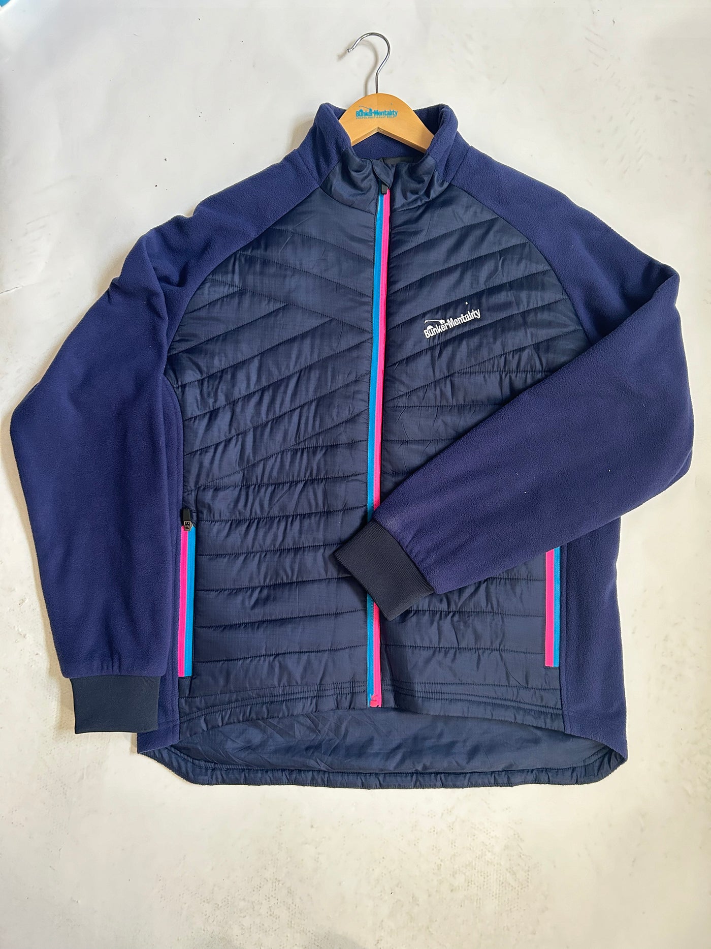 insulated Quilted Puffer Jacket - Navy - Medium (sample)