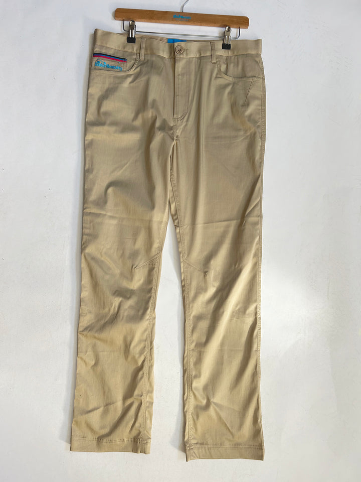 Stone Cotton Elastane Trouser  - Stone - 34 / 32 (Sample)