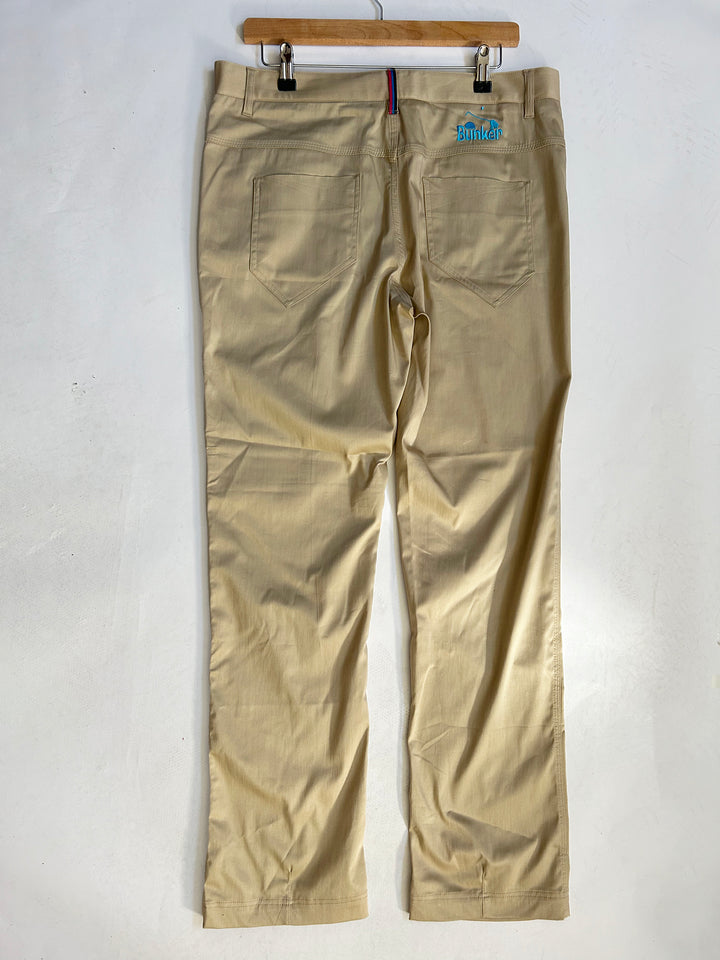 Stone Cotton Elastane Trouser  - Stone - 34 / 32 (Sample)