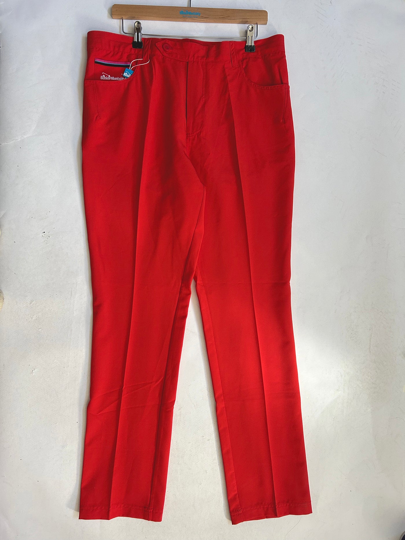 Trouser Polyester (Sample) - Red - 34 / 32