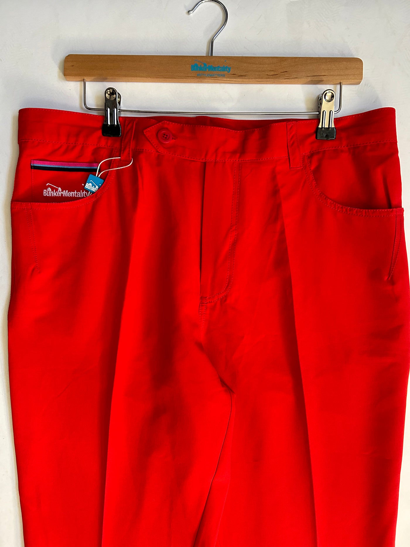 Trouser Polyester (Sample) - Red - 34 / 32