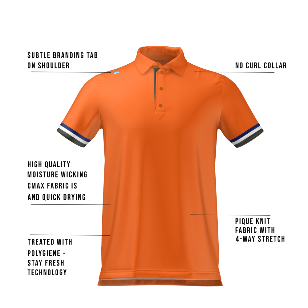 Cmax Roller Polo Shirt Orange MFY