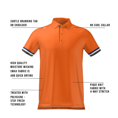 Cmax Roller Polo Shirt Orange MFY