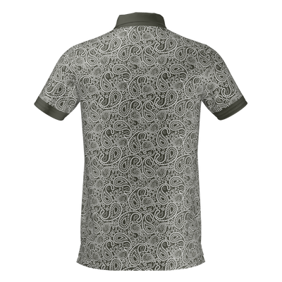 Cmax Paisley Polo Shirt Khaki MFY