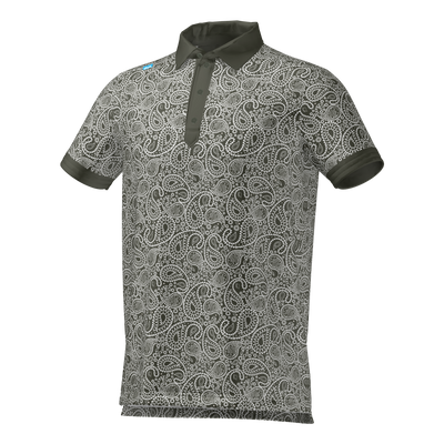 Cmax Paisley Polo Shirt Khaki MFY