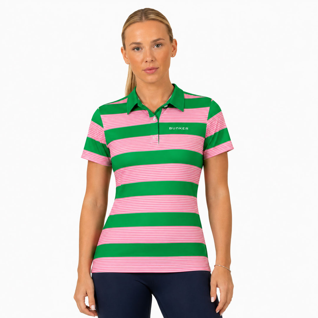 Lyra Polo - Green, Rose Pink
