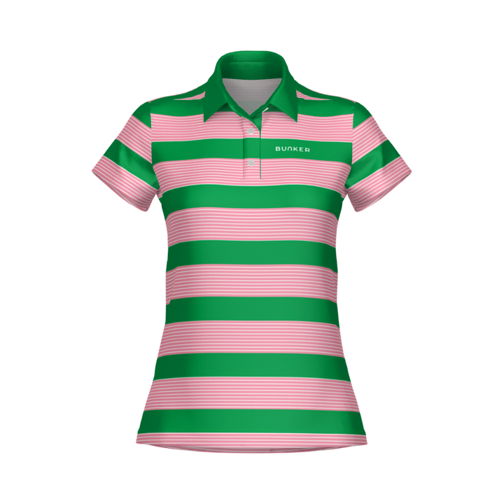 Lyra Polo - Green, Rose Pink