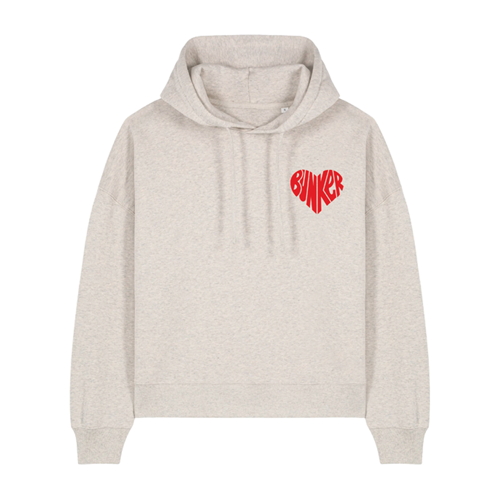 Bunker Woman Heart Hoodie Warm Oatmeal