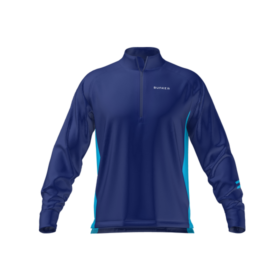 Bunker Blue The Edge Mid Layer – Navy & Bunker Blue | Custom Fit Golf Mid Layer ...