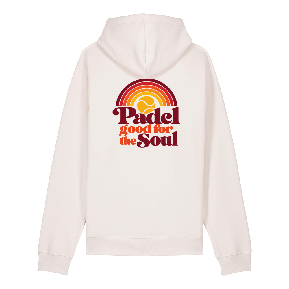 Padel Mentality Good for the Soul Organic Cotton Hoodie - Off White