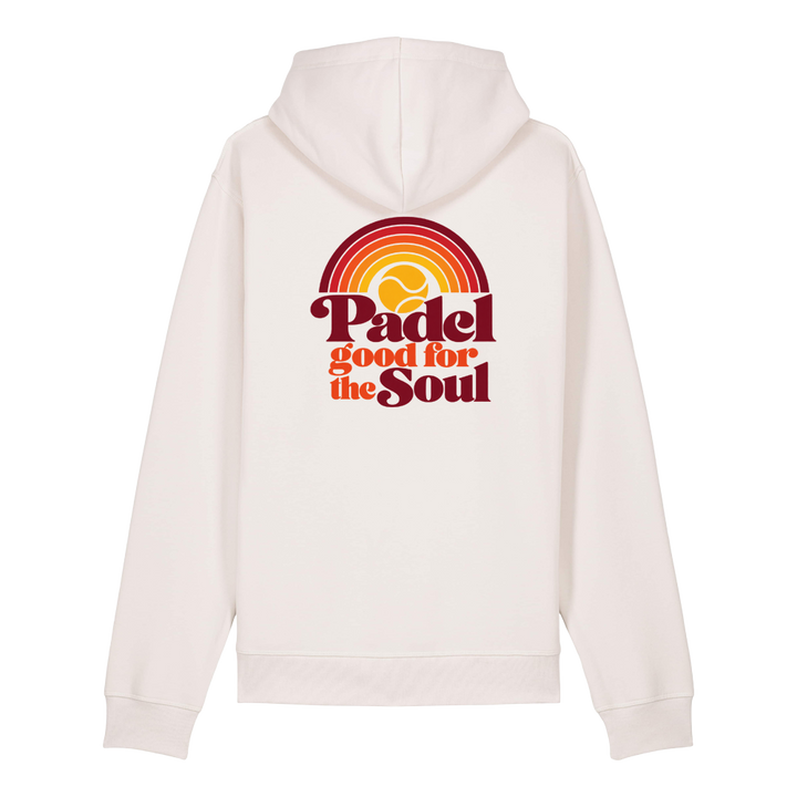 Padel Mentality Good for the Soul Organic Cotton Hoodie - Off White