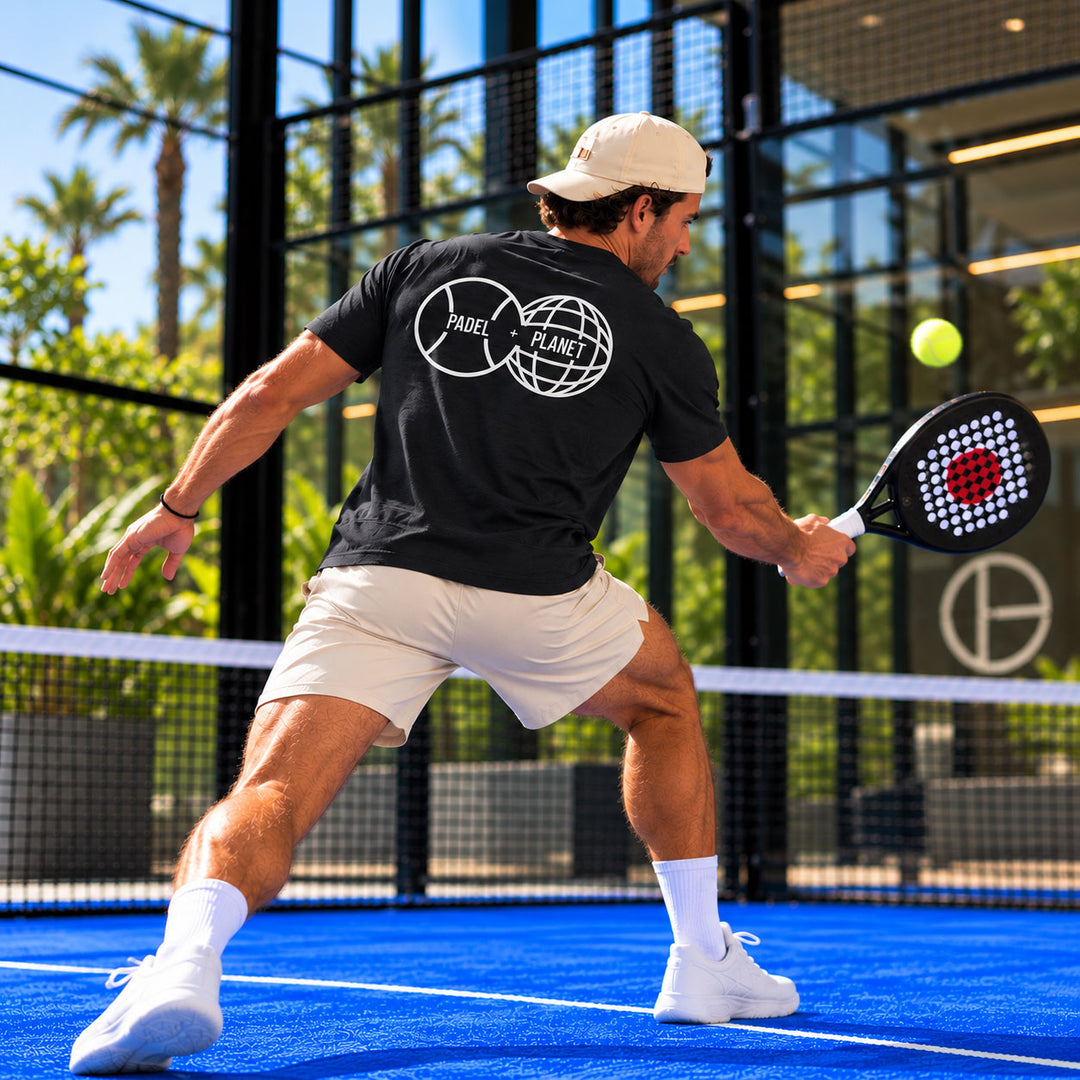 Padel and Planet Organic Cotton T-Shirt - Black