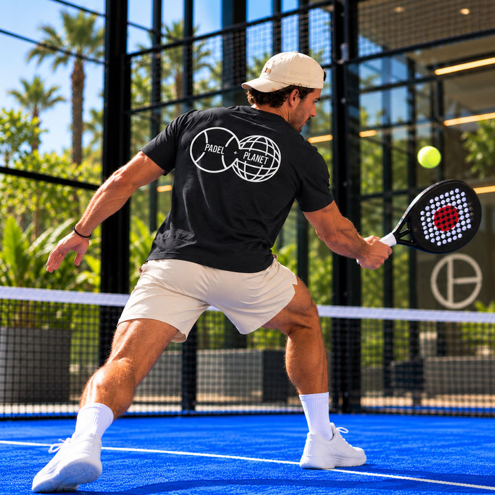Padel and Planet Organic Cotton T-Shirt - Black