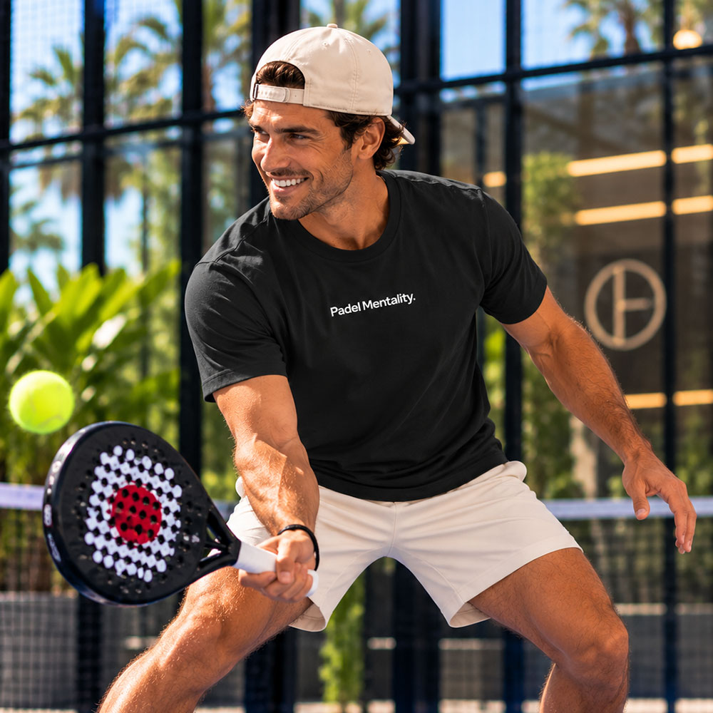 Padel and Planet Organic Cotton T-Shirt - Black
