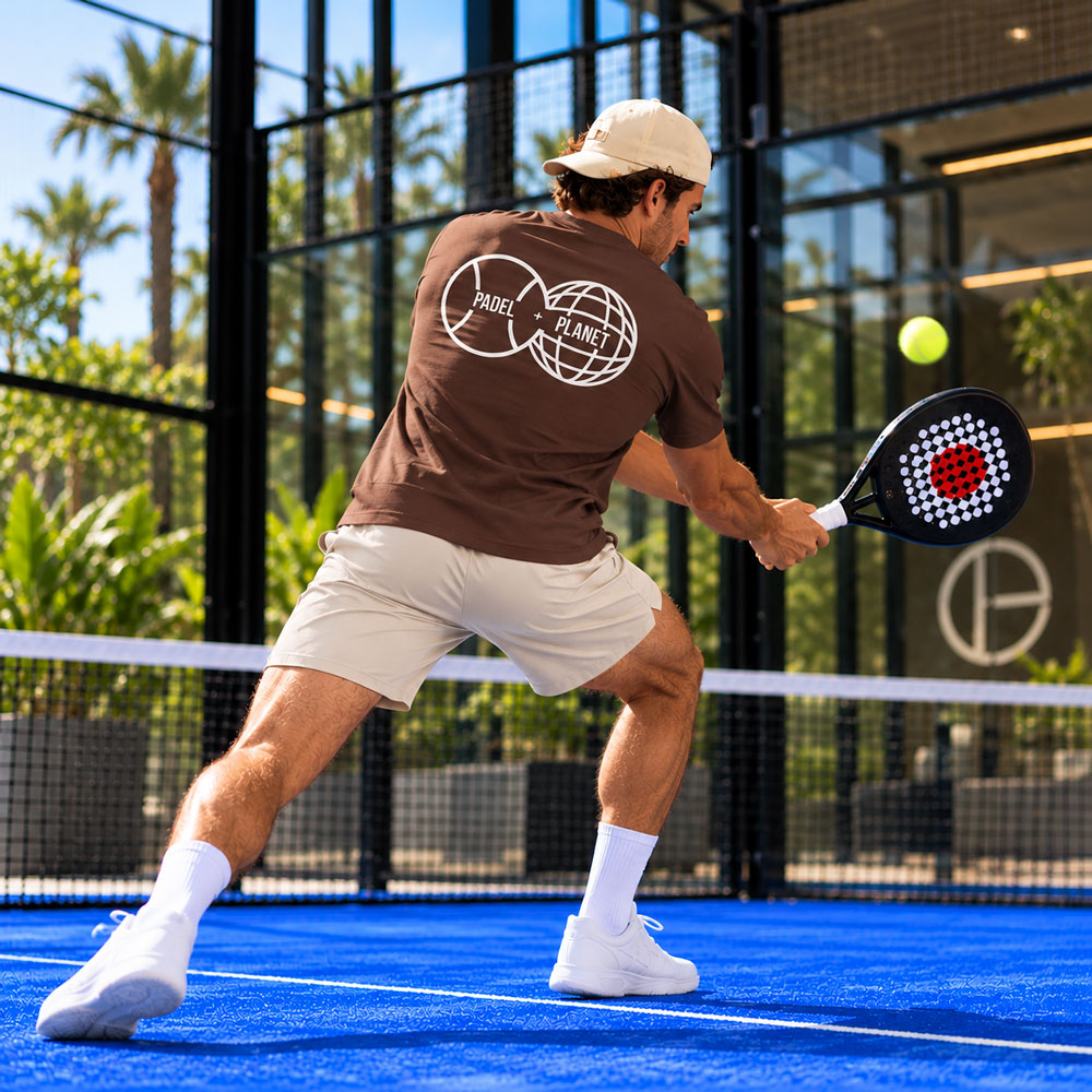 Padel and Planet Organic Cotton T-Shirt - Mocha