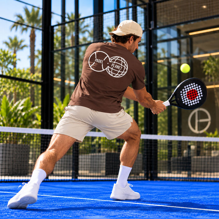 Padel and Planet Organic Cotton T-Shirt - Mocha