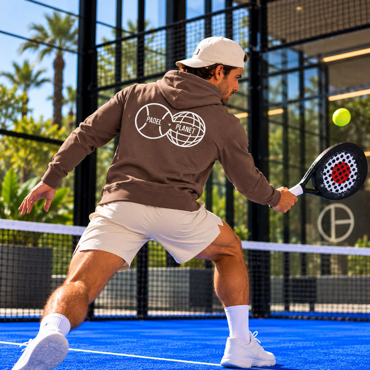 Padel and Planet Organic Cotton Hoodie - Mocha