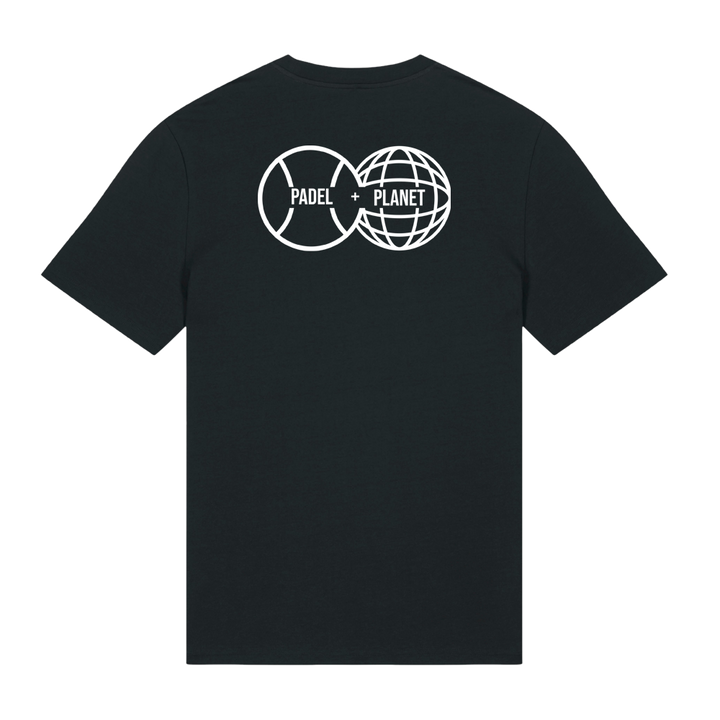 Padel and Planet Organic Cotton T-Shirt - Black