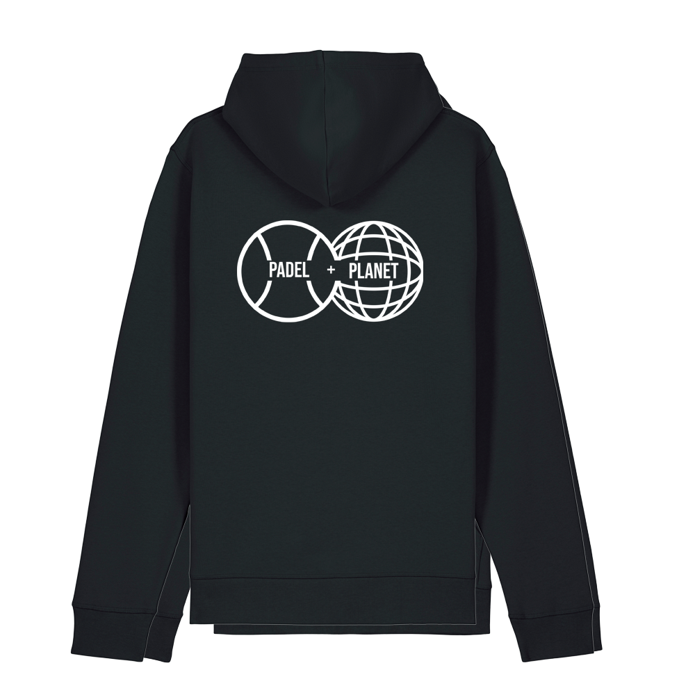 Padel and Planet Organic Cotton Hoodie - Black