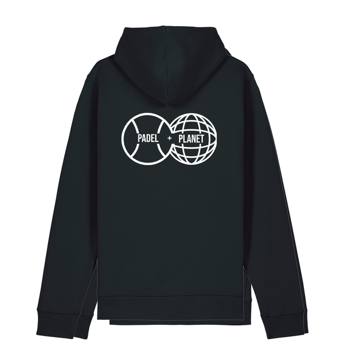 Padel and Planet Organic Cotton Hoodie - Black