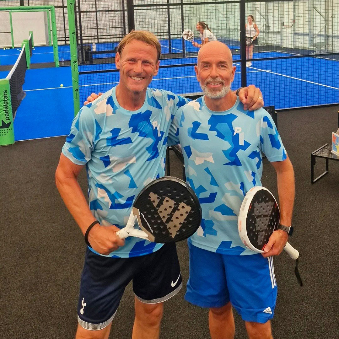 Padel Camo Tech Tee – Ice Blue